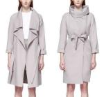with tags MACKAGE LONI DOUBLE FACE LIGHT WEIGHT WOOL WRAP COAT in Mineral Co