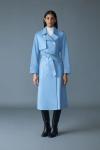 Mackage Fog Blue GAEL-V Maxi Leather Trench Coat Size XS $1890 NEW