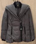 NWTs Mackage Women’s Adali-NFR Asymmetric Down Hooded Coat. Carbon. Medium