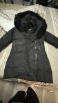 Mackage Adali Down Coat Black Fox Fur Collar Sz S MSRP $1190