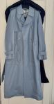 Mackage Fog Blue GAEL-V Maxi Leather Trench Coat Size XS $1890 NEW