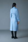 Mackage Fog Blue GAEL-V Maxi Leather Trench Coat Size XS $1890 NEW