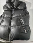 Mackage Black Leather Puffer Vest Great Comdition