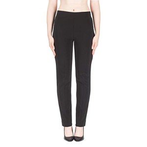 Joseph Ribkoff Black Elastic Waist Pull-On Stretch Pants Style 143105 - Size 12