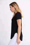 Joseph Ribkoff Womens Classic Tee Style 183220J Color Black Size 12