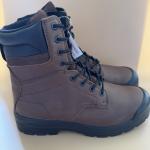 Kodiak Mens 11.5 Greb 8" Steel Toe Safety Brown Leather Work Boots 4TH3BRN NEW