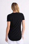 Joseph Ribkoff Womens Classic Tee Style 183220J Color Black Size 12
