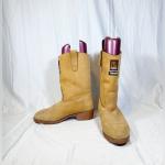 Vintage Kodiak Camel Tan Suede Thinsulate Wellington Western Work Boots~11~