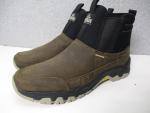 Kodiak Tarbot Utility Mens Sz 10.5 Brown Leather Slip On Work Shoes Boots Vibram