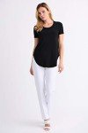 Joseph Ribkoff Womens Classic Tee Style 183220J Color Black Size 12