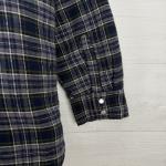 Vtg Klimbers by Kodiak Plaid Jacket Men XL Tall Navy Quilted Shacket Pearl Snaps