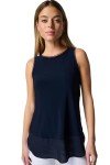 Joseph Ribkoff Womens Layered Hem Tank Style 183126J Color Midnight Blue Size 08