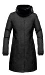 Nobis Sienna Sz Large Heather Women’s Cocoon Coat Black