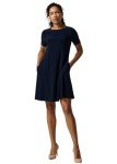 Joseph Ribkoff Classic A-Line Dress Midnight Blue / 14