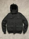 Nobis Cartel Bomber Men's S Black Goose Down Zip Jacket (Missing Fur)