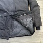 Nobis Parka White Duck Down Jacket Slim Fit Men Black $995 Designer Coat Medium