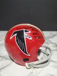 Tommy Nobis #60 Signed "NFL Roy" Atlanta Falcons 2 Bar Riddell Mini Helmet COA