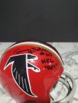 Tommy Nobis #60 Signed "NFL Roy" Atlanta Falcons 2 Bar Riddell Mini Helmet COA