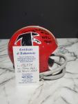 Tommy Nobis #60 Signed "NFL Roy" Atlanta Falcons 2 Bar Riddell Mini Helmet COA