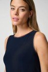 Joseph Ribkoff Womens Layered Hem Tank Style 183126J Color Midnight Blue Size 08