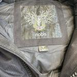 Nobis Parka White Duck Down Jacket Slim Fit Men Black $995 Designer Coat Medium