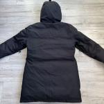 Nobis Parka White Duck Down Jacket Slim Fit Men Black $995 Designer Coat Medium