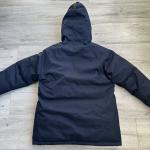 Nobis 100% White Duck Down Parka Jacket Men ($995)Designer Coat Medium Navy Blue