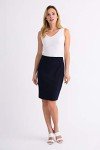 Joseph Ribkoff Womens Pencil Skirt Style 153071J Color Midnight Blue Size 12