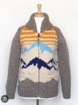 GRANTED Sweater Co- Mountain Range Cardigan Hand knit Canadian- Men’s/ Women’s L