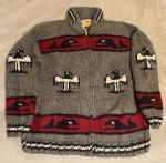 Canadian Sweater company chunky knitted wool cardigan Size XL