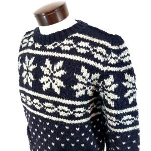 CANADIAN SWEATER COMPANY Cowichan Sweater 100% Wool Fair Isle Pockets Men's M *