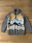GRANTED Sweater Co- Mountain Range Cardigan Hand knit Canadian- Men’s/ Women’s L
