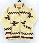 Canadian Sweater Company Jacket Cardigan Thick Knit Wool Size XXL Native Bird