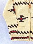 Canadian Sweater Company Jacket Cardigan Thick Knit Wool Size XXL Native Bird