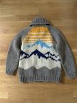 GRANTED Sweater Co- Mountain Range Cardigan Hand knit Canadian- Men’s/ Women’s L