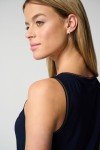 Joseph Ribkoff Womens Layered Hem Tank Style 183126J Color Midnight Blue Size 08