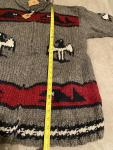 Canadian Sweater company chunky knitted wool cardigan Size XL
