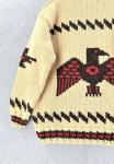 Canadian Sweater Company Jacket Cardigan Thick Knit Wool Size XXL Native Bird
