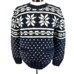 CANADIAN SWEATER COMPANY Cowichan Sweater 100% Wool Fair Isle Pockets Men's M *