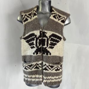 Canadian Sweater Company Heavyweight Knit Wool Sweater Vest Mens XL Chest Sz 48”