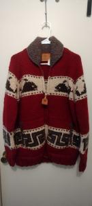 167. Euc Canadian Sweater Company Cowichan Wool Whale Sweater M