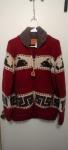 167. Euc Canadian Sweater Company Cowichan Wool Whale Sweater M
