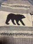 Canadian Sweater Company Wool Chunky Knit Hand Knotted Cowichan Sweater XL