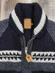Todd Snyder x Canadian Sweater Co Wool Fair Isle Knit Cardigan size XL Hand Knit
