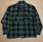 Vintage Hudson’s Bay Company Buffalo Plaid Green Flannel Shirt Size XL Shacket
