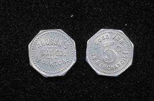 HUDSON'S BAY COMPANY / YORKTON / 5 CENTS / RARE