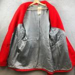 Vintage Hudson's Bay point Blanket coat Red/Black Blanket Coat XL