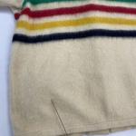 Vintage Hudson's Bay Company Wool Coat Jacket Womens Size XL Point Blanket