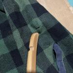 Vintage Hudson’s Bay Company Buffalo Plaid Green Flannel Shirt Size XL Shacket