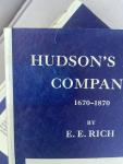 Hudson's Bay Company 1670- 1870 EE Rich. HC & DJ. 3 Vol set. 1st ED